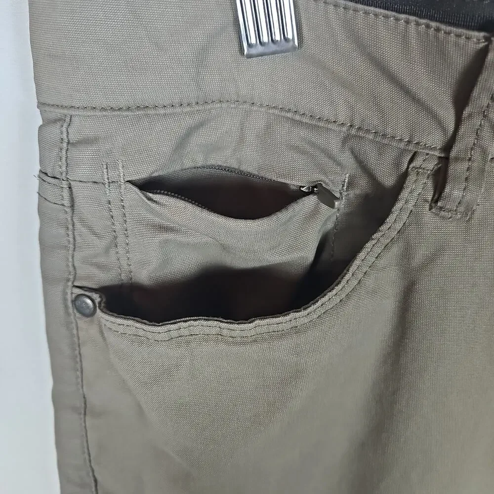 English Laundry Brown Stretch Chino Pants Men's 34x30 Slim Straight Leg, Casual